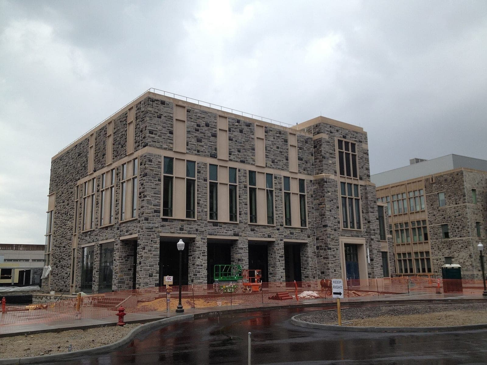 Turner Place in Lavery Hall, still under construction in April 2012